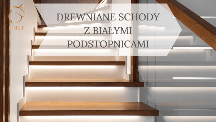 ДЕРЕВЯННАЯ ЛЕСТНИЦА С БЕЛОЙ ПОДСТОЙКОЙ