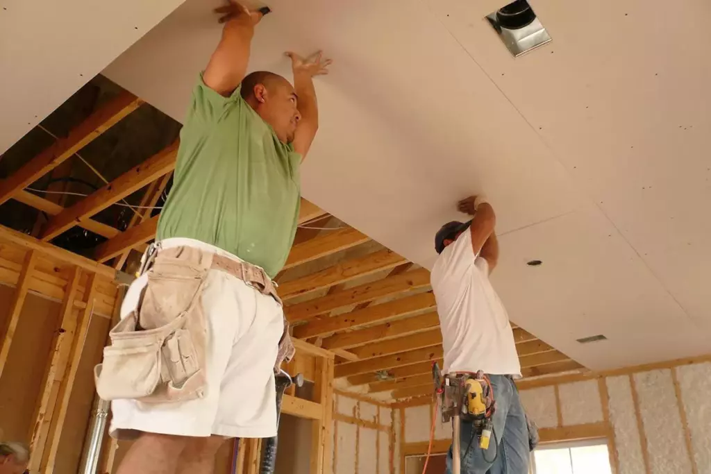 Подшивка потолка гипсокартоном